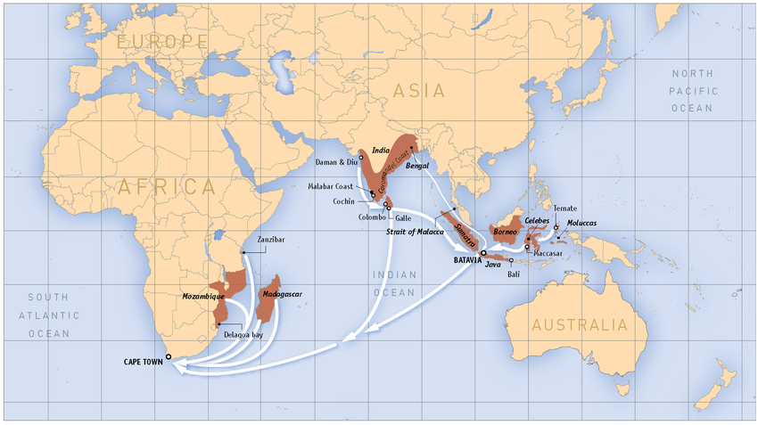 Routes océan Indien